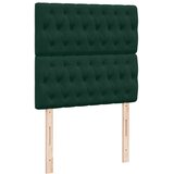 Box spring krevet s madracem tamnozeleni 80 x 200 cm baršunasti | shoptok.hr