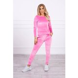 Kesi Velour set with ruffles at the back pink Cijene