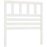 Maison Chic posteljno vzglavje - vzglavna omarica - nočna omarica belo 81x4x100 cm trdna borovina, (21706292) | Shoptok.si