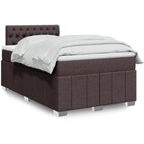 Maison Chic Box spring postelja - Vzmetna postelja z vzmetnico temno rjav 120x200 cm blago SL17819, (21894140) | Shoptok.si