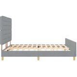  Krevetna konstrukcija Svjetlosiva 180 x 200 cm tkanina | shoptok.hr
