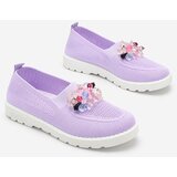 Resti Purple women's fabric moccasins with crystals Fezens | Eponuda.ba