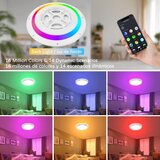  Immax NEO 07166-B40-LED RGBCCT Prigušiva svetiljka 50W/230V Wi-Fi Tuya crna+daljinski upravljač | Eponuda.com