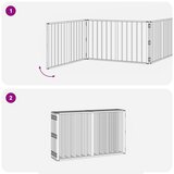  Vrata za pse 10 pcs Crna 100 x 60 cm Cinkani čelik | shoptok.hr