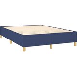  Krevet s oprugama i madracem plavi 140 x 190 cm od tkanine | shoptok.hr