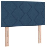  Boxspring krevet s madracem Plava 90 x 190 cm Tkanina - Plava 90 x 190 cm Dizajn s rombovima | shoptok.hr