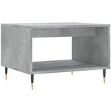 Maison Chic Klubska mizica - kavna mizica - Nizka mizica betonsko siva 60x50x40 cm inženirski les, (21753432) | Shoptok.si