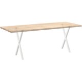  Noge za blagovaonski stol u obliku slova X, 2 kom, bijele, 50 x (72-73) cm, čelik | shoptok.hr