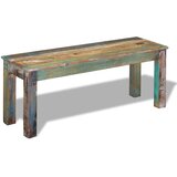  Klupa od masivnog obnovljenog drva 110 x 35 x 45 cm | shoptok.hr