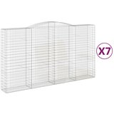  Lučne gabionske košare 7 kom 400x50x220/240cm pocinčano željezo | shoptok.hr