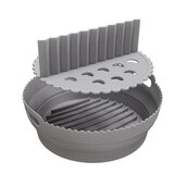 INF Zložljiv okrogel silikonski model Air Fryer z razdelilnikom Grey, (21247934) Cene