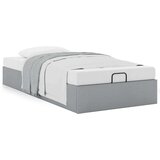vidaXL Otomanski posteljni okvir brez vzmetnice siv 80x200 cm blago | Shoptok.si