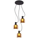  Klausen 113009 - Visilica na sajli FIRE 3xE27/9W/230V braon/crna | Eponuda.com