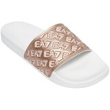 Emporio Armani Ženske papuče Water Sport All Over Slipper U Pvc With Allover Logo Debossed, Roze-bele Cene