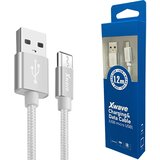 X Wave USB 2.0 na Micro USB kabl 1,2 m 2 A srebrni Cene