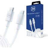 3mk Hyper Kabel USB-C v USB-C 100W bel | Shoptok.si