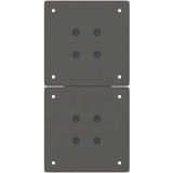 vidaXL Noge kavne mizice v obliki črke X 2 kosa Antracit 28x(42-43) cm | Shoptok.si
