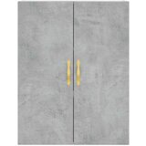  Visoka komoda siva betona 69 5x34x180 cm od konstruiranog drva | shoptok.hr