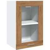 vidaXL Steklena viseča omarica artisan hrast 40x31x60 cm inežnir. les | Shoptok.si