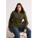Trendyol ženski džemper Tbbaw26An00080, kaki | Eponuda.com