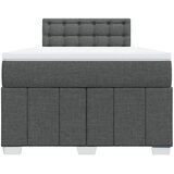  Krevet box spring s madracem tamnosivi 120 x 190 cm tkanina | shoptok.hr