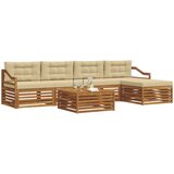  Set vanjskih sofa 6 kom. Prirodna i bež | shoptok.hr