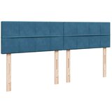  Otomanski posteljni okvir z vzmetnicami moder 200x200cm žamet, (22053815) | Shoptok.si
