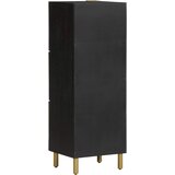  Visoka komoda crna 40 x 33 x 110 cm od konstruiranog drva | shoptok.hr