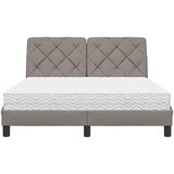 Krevet s madracem smeđesivi 140 x 190 cm od tkanine | shoptok.hr