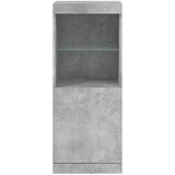 vidaXL Komoda z LED lučkami betonsko siva 41x37x100 cm | Shoptok.si