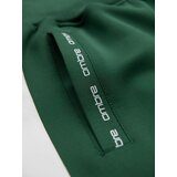 Ombre Men's sweatpants joggers with contrasting stripes - dark green | shoptok.hr