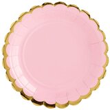 PartyDeco krožniki, svetlo roza, 18cm | Shoptok.si