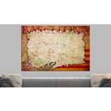  Slika na plutenoj podlozi - Map of Barcelona [Cork Map] 60x40 | shoptok.hr