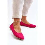 EVENTO Women's Pink Suede Ballerina Flats Kommia | shoptok.hr