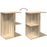 vidaXL Nočna mizica sonoma hrast 46,5x29x61 cm inženirski les | Shoptok.si