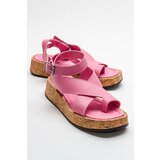 LuviShoes SARY Women's Pink Sandals Cene