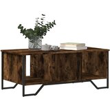 vidaXL Klubska mizica dimljeni hrast 100x51x40 cm inženirski les | Shoptok.si