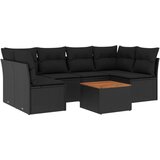  The Living Store Vrtna sedežna garnitura 7-delna z blazinami črn poli ratan - Vrtna Sedežna Garniture, (21455407) | Shoptok.si