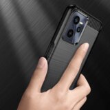  Silikonski ovitek za Realme C35 - mat carbon črn | Shoptok.si