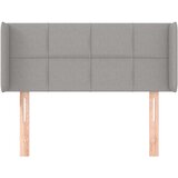  Uzglavlje s ušima svjetlosivo 93x16x78/88 cm od tkanine | shoptok.hr