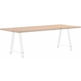  Noge za blagovaonski stol A-oblika 2 kom Bijele 80 x (72-73) cm Čelik | shoptok.hr