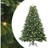 vidaXL Umjetno božićno drvce s stalakom Zelena 180 cm PE i PVC | shoptok.hr