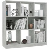 Ormarić za knjige boja betona 97 5 x 29 5 x 100 cm od iverice | shoptok.hr