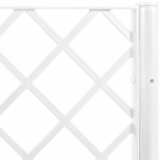  Vrtna sadilica s rešetkom bijela 160 x 40 x 142 cm PP | shoptok.hr