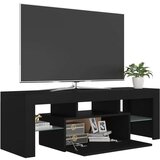 TV omarica z LED lučkami črna 120x35x40 cm, (20731931) | Shoptok.si