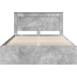  Krevetna konstrukcija Beton 160 x 200 cm Čvrsto borovo drvo | shoptok.hr