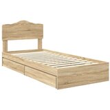  Krevet s od storage Sonoma hrast 90 x 200 cm Konstruirano drvo | shoptok.hr