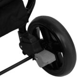  Dječja kolica za blizance svjetlosiva i crna čelična | shoptok.hr