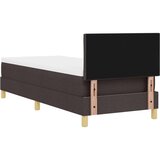 vidaXL Box Spring postelja z vzmetnico temno rjava 80x200 cm tkanina, (22081072) | Shoptok.si