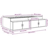  Okvir kreveta za pohranu crveni hrast 100x200 cm | shoptok.hr